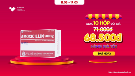 🌟 MUA AMOXICILIN 500mg VỚI GIÁ CỰC SỐC 🌟