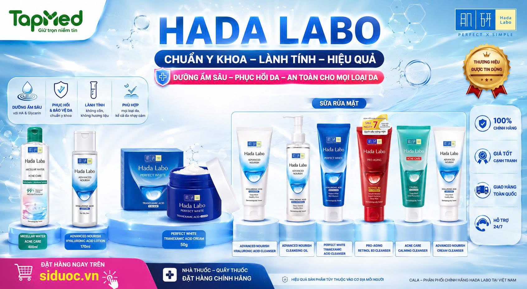 💙 HADA LABO – CHĂM SÓC DA KHOA HỌC, ĐA DẠNG NHU CẦU
